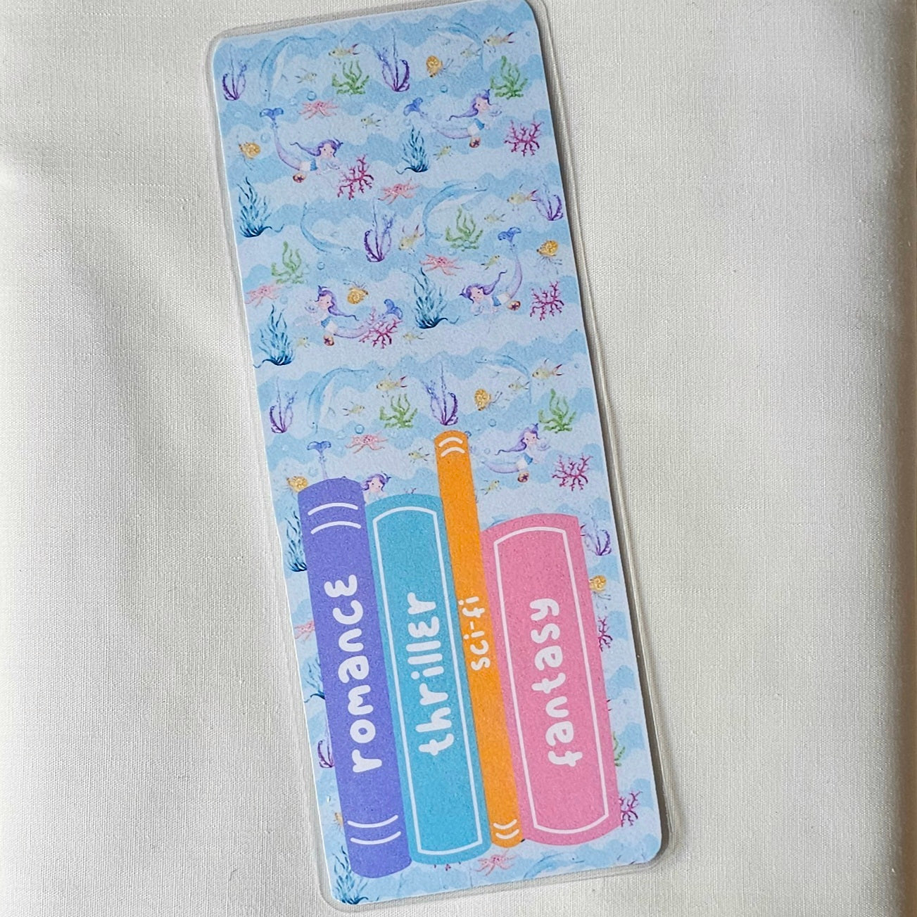 Laminated bookmark - mermaid