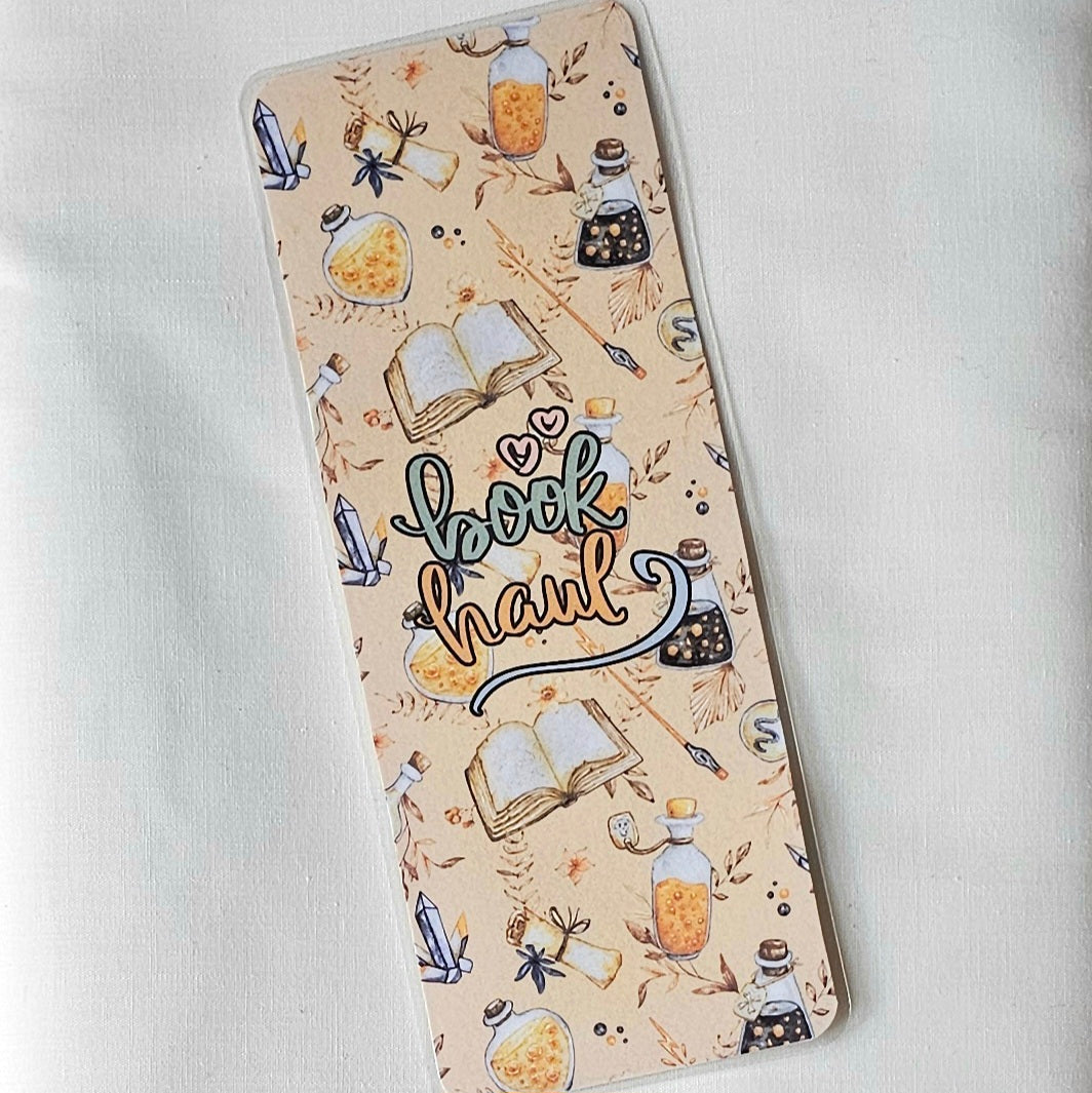 Laminated bookmark - book haul