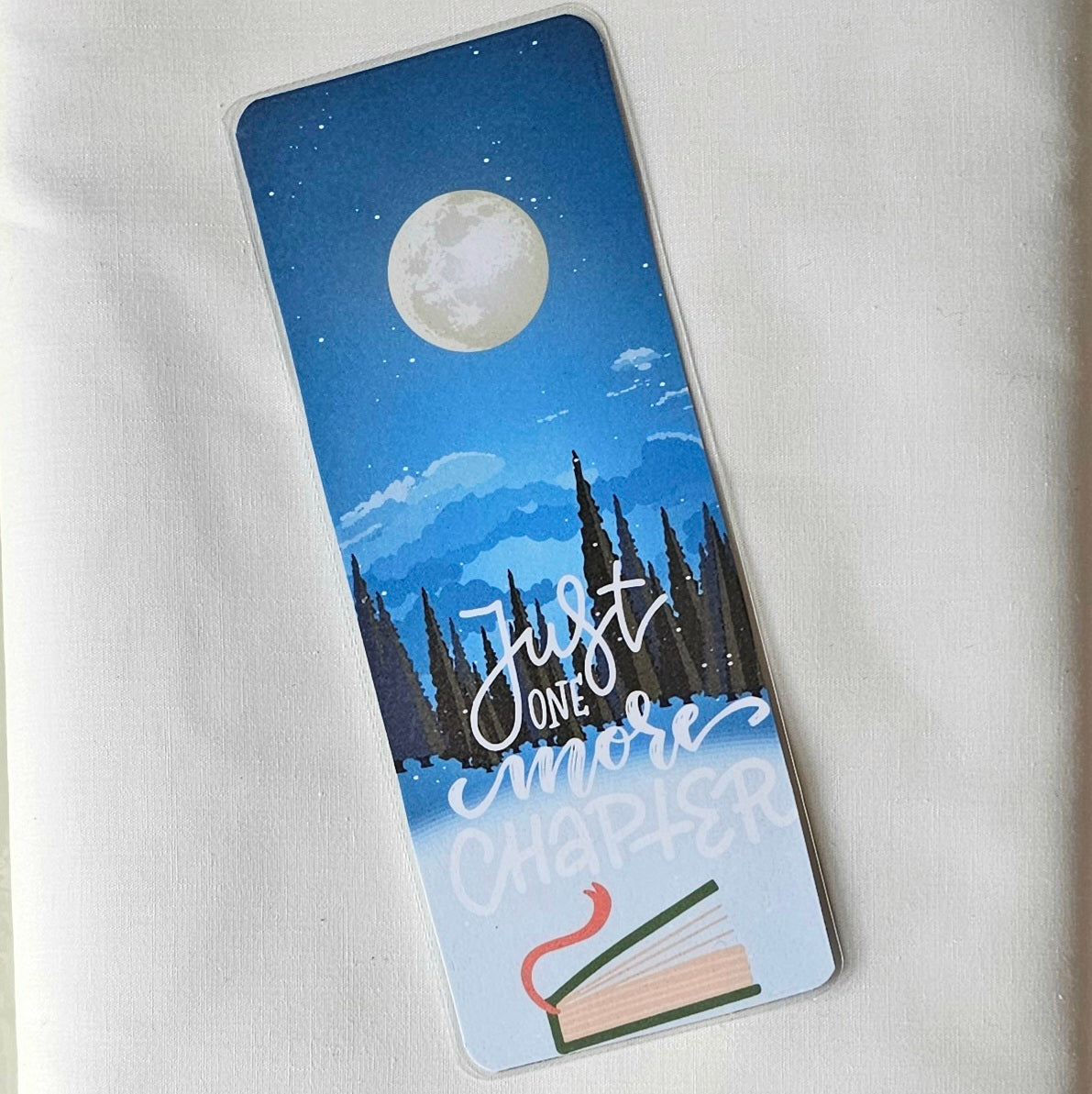 Laminated bookmark - just one more winter