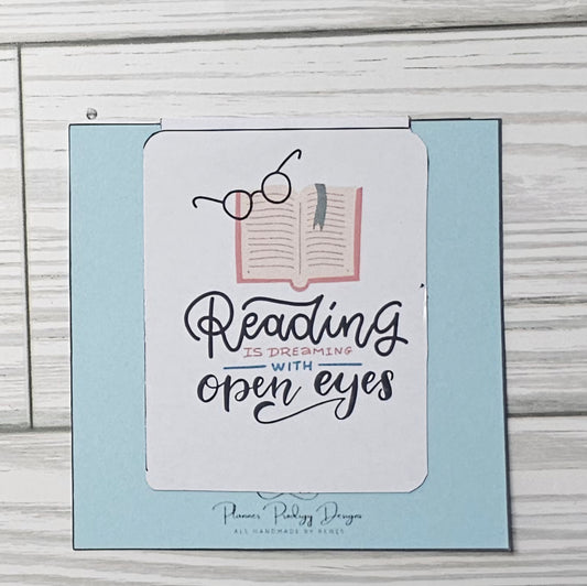 Magnetic bookmark - open eyes