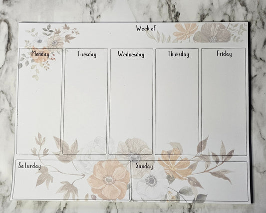 Weekly planner - floral 2