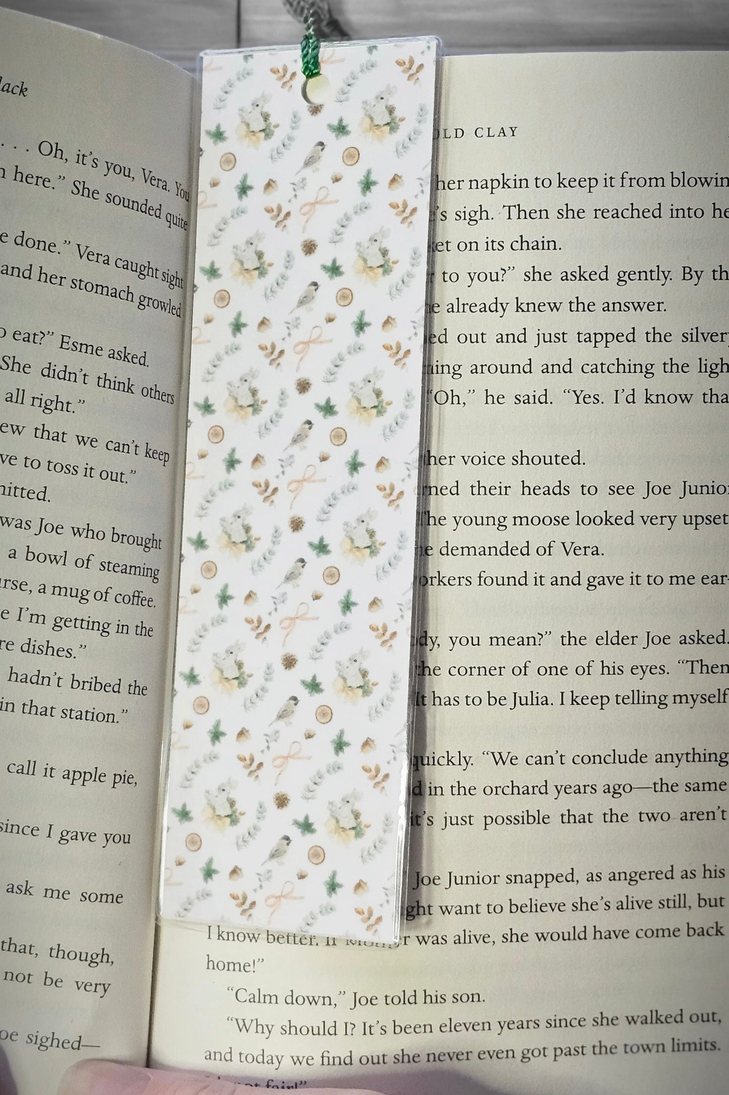 Laminated bookmark - winter 1