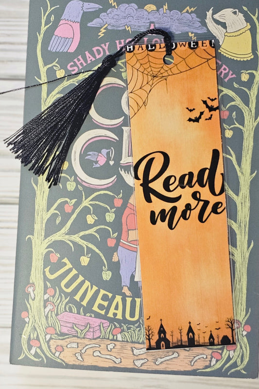 Laminated bookmark - halloween read more