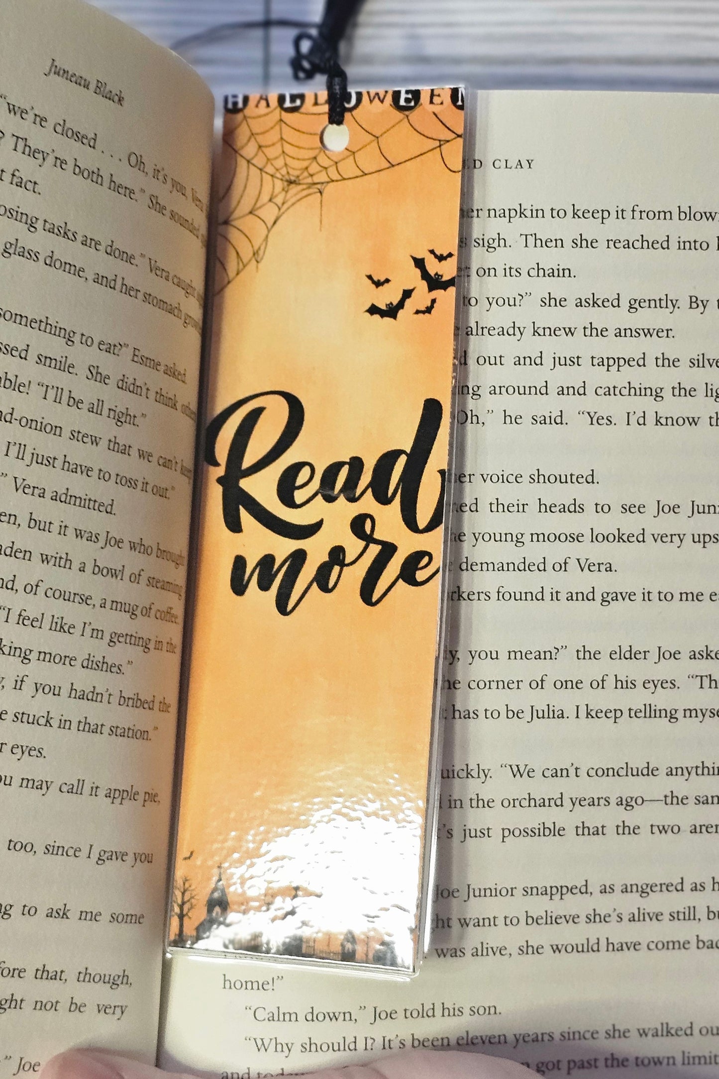 Laminated bookmark - halloween read more