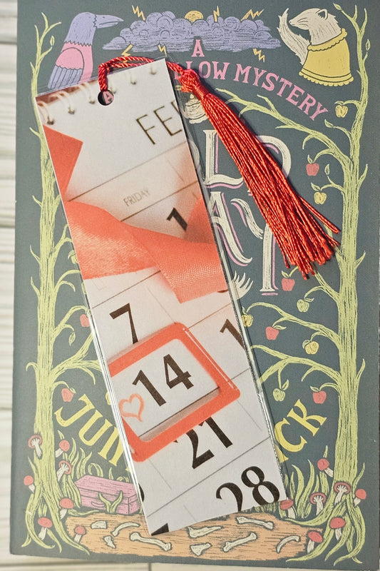 Laminated bookmark - vanlentine date