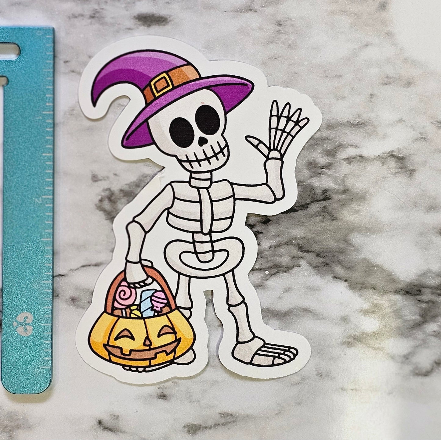 3" sticker- skeleton