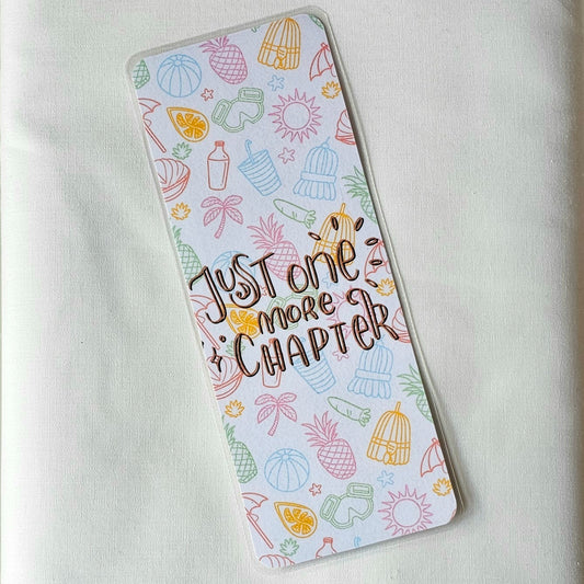 Laminated bookmark - just one more summer