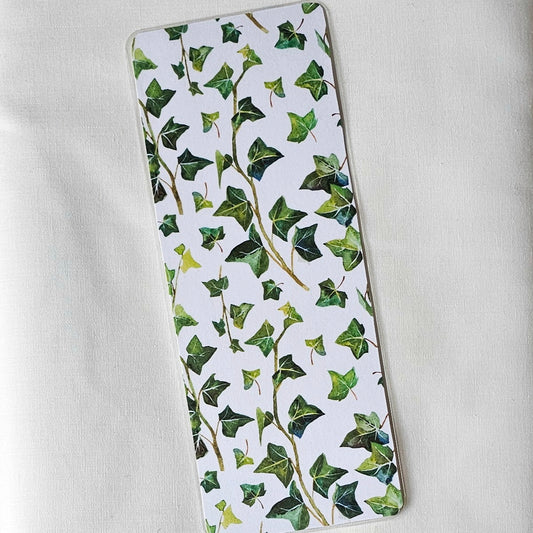 Laminated bookmark - vines