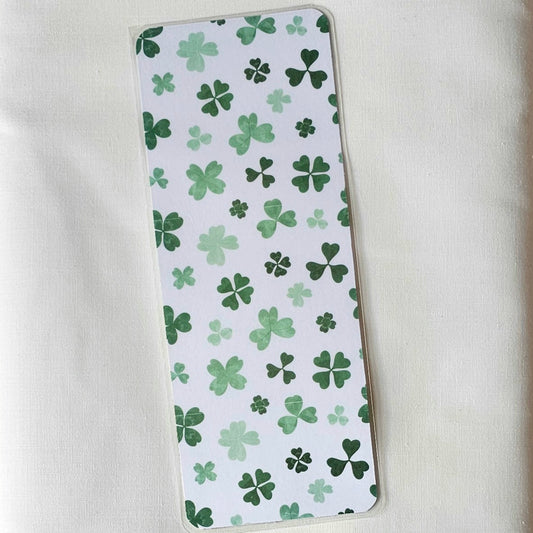 Laminated bookmark - shamrock