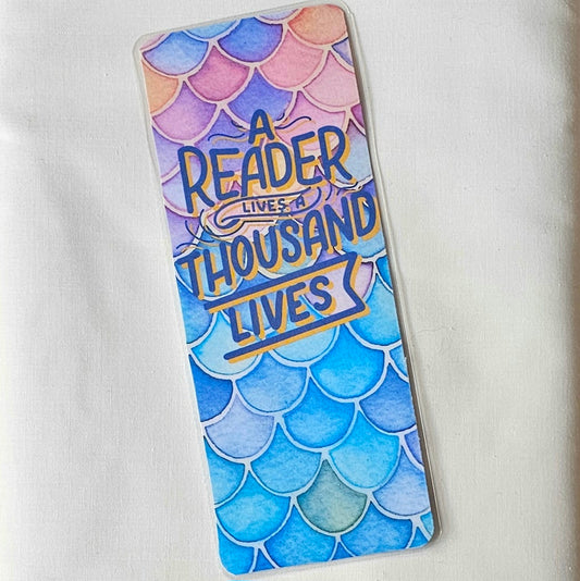 Laminated bookmark - mermaid