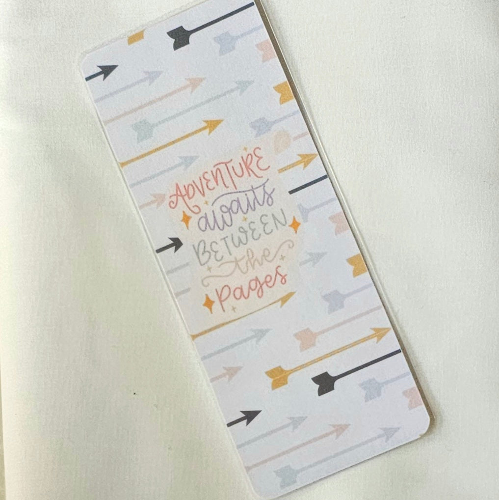 Laminated bookmark - arrows