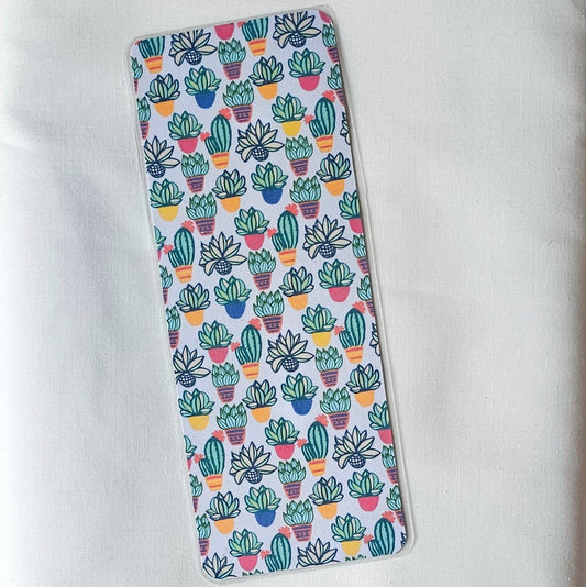 Laminated bookmark - cactus