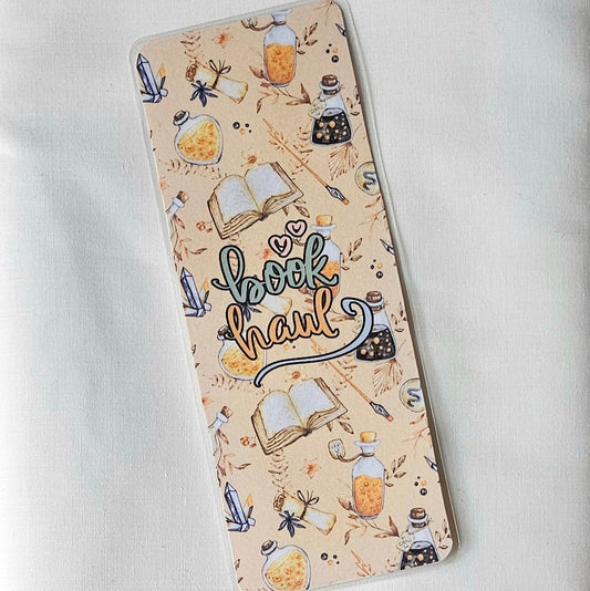 Laminated bookmark - book haul