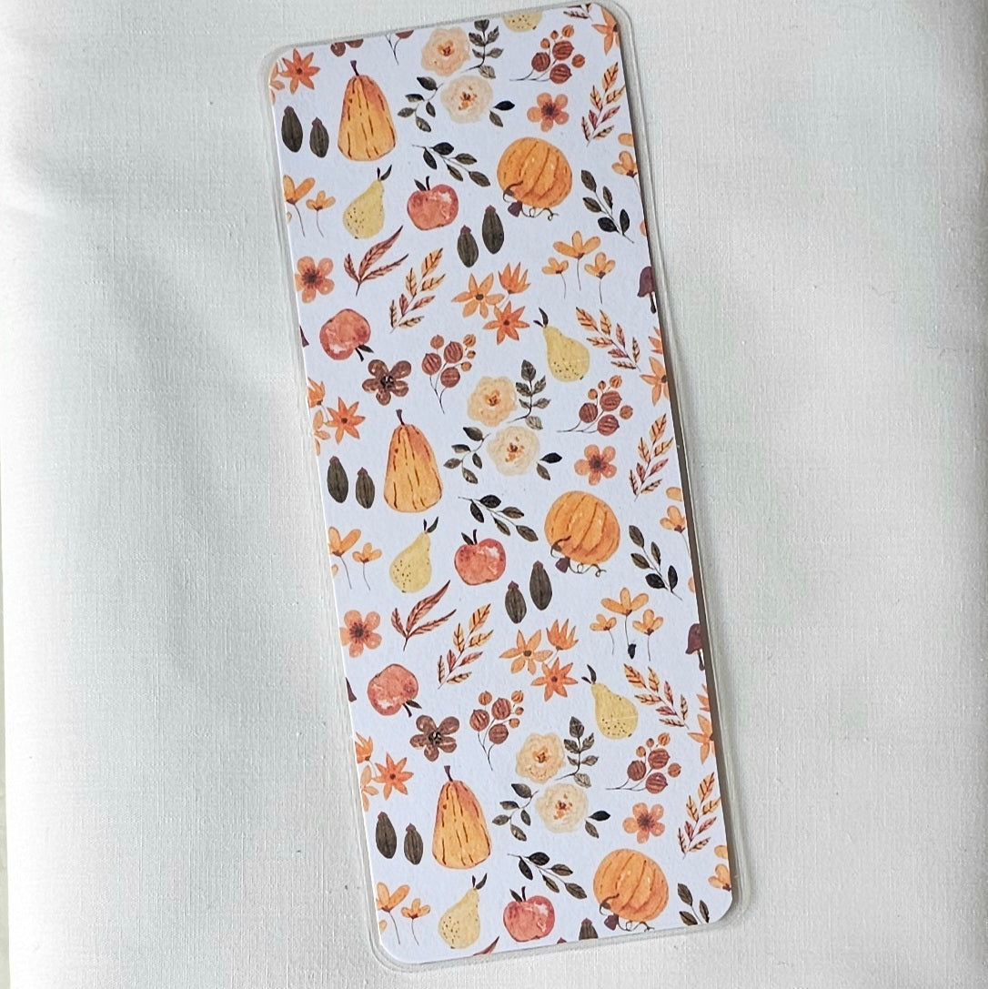 Laminated bookmark - autumn