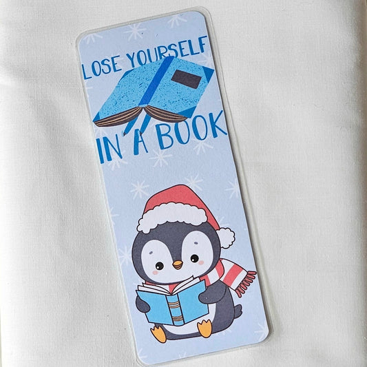 Laminated bookmark - panda lose yourself