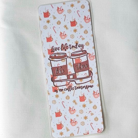 Laminated bookmark - drink coffee (Copy)